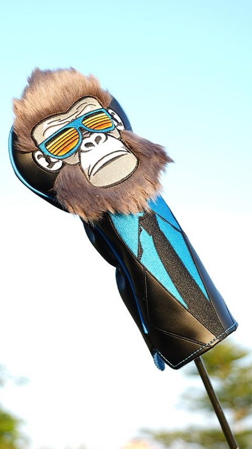 Craftsman Golf Gorilla with Suits Want to Take a Vacation 460CC Driver Headcover Gift for Men