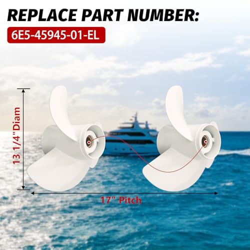13 1/4 x 17-Inch Outboard Boat Propeller for Yamaha Engines 60-130HP