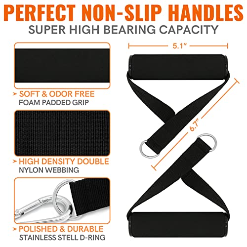 Aihoye 105Lb Resistance Bands Set with Handles & Door Anchor - 11 Pcs