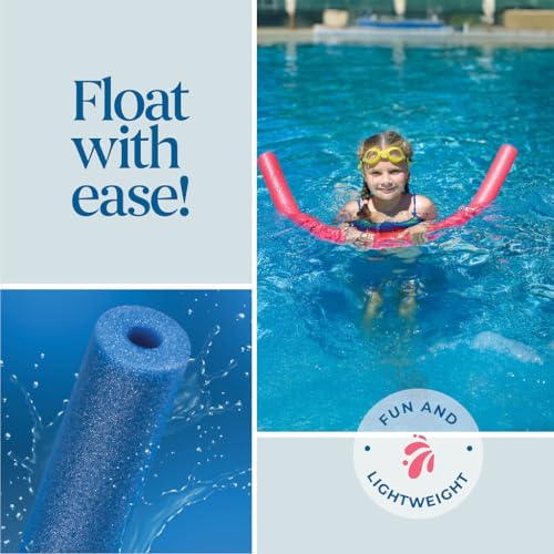 Rainbow Pool Noodles Bulk 12 Pack - Soft Foam Swim & Water Exercise Aids