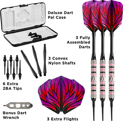 Viper Wings 80% Tungsten Soft Tip Darts - Pink, 16 Grams