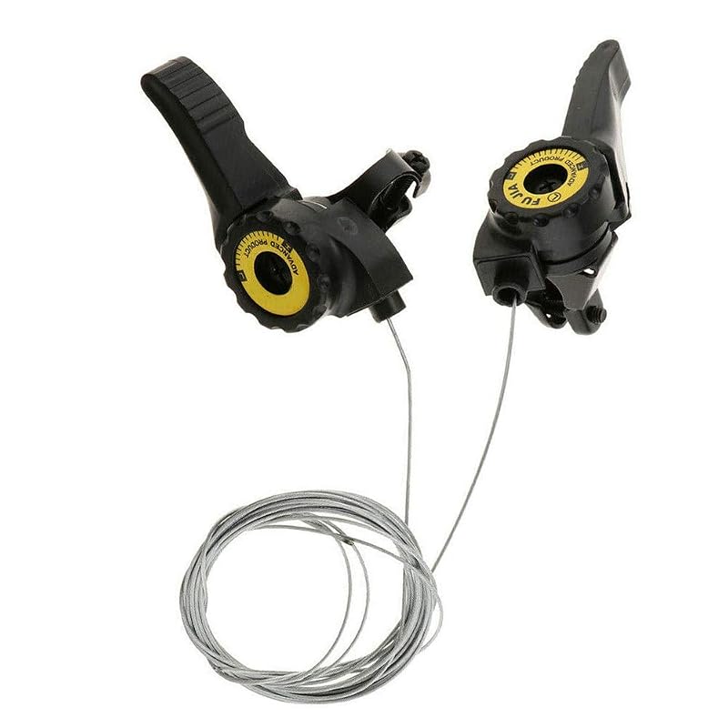 Bicycle Thumb Shifter Levers 15/18/21 Speed Universal Handlebar Pair