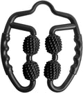 Skiennix Foam Roller - 4 Wheels Muscle Massager for Trigger Point Relief | Black, Ideal for Yoga & Bodybuilding