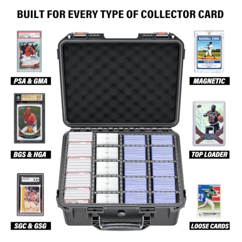 Graded Card Storage Box for Sports & Trading Cards - Large Capacity Organizer