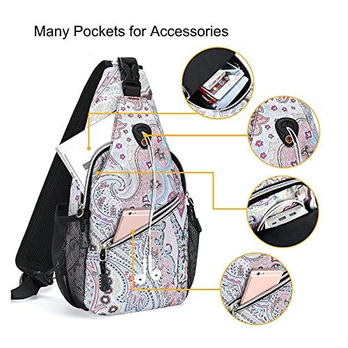 Mini Sling Backpack for Hiking Travel and Outdoor Activities
