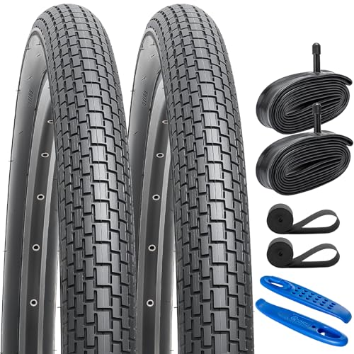 YUNSCM 27.5" Bike Tires Black01 - 27.5x2.30 Road Bicycle Tire Set