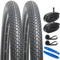 YUNSCM 27.5" Bike Tires Black01 - 27.5x2.30 Road Bicycle Tire Set
