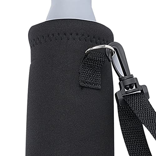 Insulated Water Bottle Carrier Bag - Neoprene with Adjustable Shoulder Strap 34oz
