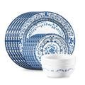 Corelle Anders Seaside Blue 18-Piece Dinnerware Set for 6 - Triple Layer Glass, Chip Resistant