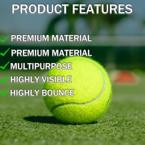 Multicolor Tennis Balls Bulk Pack - 40 Practice & Dog Training Balls