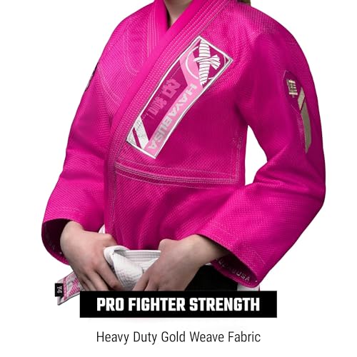 Hayabusa Ascend Kids Lightweight Jiu Jitsu Gi Pink Y0 - Youth Martial Arts Uniform
