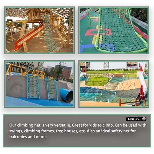 Outdoor & Indoor Climbing Net - 3ft x 9ft Heavy-Duty Polyester, Safe & Easy Install