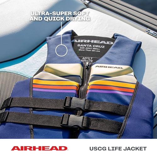 Child Santa Cruz Life Vest - USCG Approved Neolite Kwik Dry Swim Vest for Kids