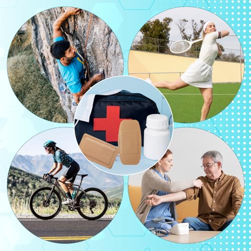 Large Adhesive Bandages 6x3in & 5x3in, Breathable Non-Stick Wound Care, Latex-Free, Individually Wrapped (5x3in + 6x3in)