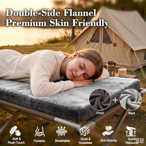 Small Single Thick Foam Camping Sleeping Pad - 75"L x 28"W - Flantree