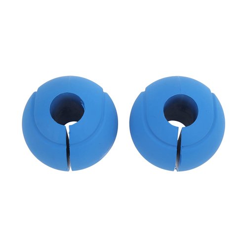 Dilwe Barbell Grips, 1 Pair of Barbell Dumbbell Curved Grip Round Spherical Silicone Non Slip Thickened Grip for Massive Arm and Muscle Building (Blue)