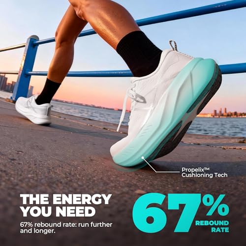 ALLSWIFIT Women's Road Running Shoes White 8 - Walking Sneakers for Fitness
