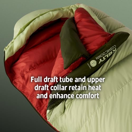 Kelty Cosmic 20 Dark Blue Sleeping Bag for Backpacking - 550 Fill Power, Recycled Fabrics, PFAS-Free DWR, Designed in Colorado
