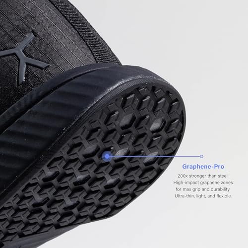 Flux Footwear Adapt Graphene RR Road Running Shoes Wide Toe Box Zero Drop - Women 9 Wide / Men 7.5 Wide - Shadow Black