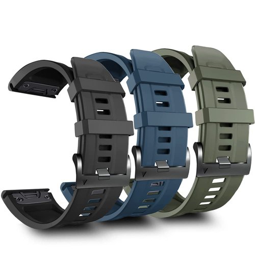 ZPJPPLX 22mm Quickfit Band Compatible with Garmin Fenix 8/7/6 epix Pro,Silicone Wrist Strap for Fenix E/5 Plus/5/tactix quatix 8 7 pro/Forerunner 970/965/955/Descent G2 G1/Approach S70/S62/S60 47mm