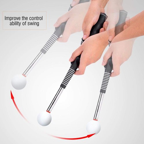 Golf Swing Trainer, Grip Training Aid for Warm-Up & Timing Practice, Weighted Swing Training Tool, Golf Accessories, Golf GIF
