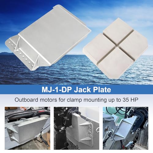 4-inch Setback Jack Plate for Outboard Motors Up to 35HP - Aluminum Replacement