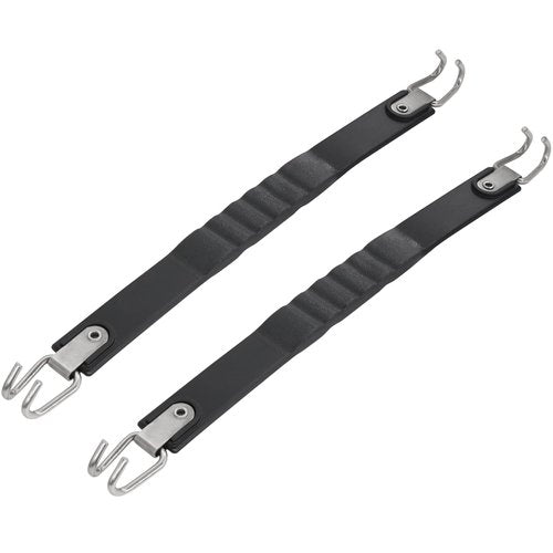 OXTOUF Golf Cart Battery Lifting Strap 2 PCS, Battery Carrier Strap for Club Car, EZGO & Other for Trojan Batteries - Black