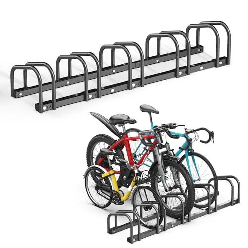 Ultrawall 5 Bike Floor Rack for Garage - Heavy Duty Bicycle Storage Stand