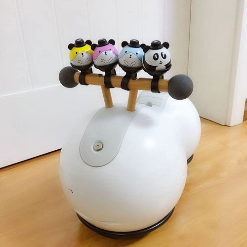 Kids Bicycle Bells, Personality Cut Cartoon Panda High Decibel Cycling Bells Loud Crisp Clear Sound Bicycle Bell Children Bike Bell Riding Accessories