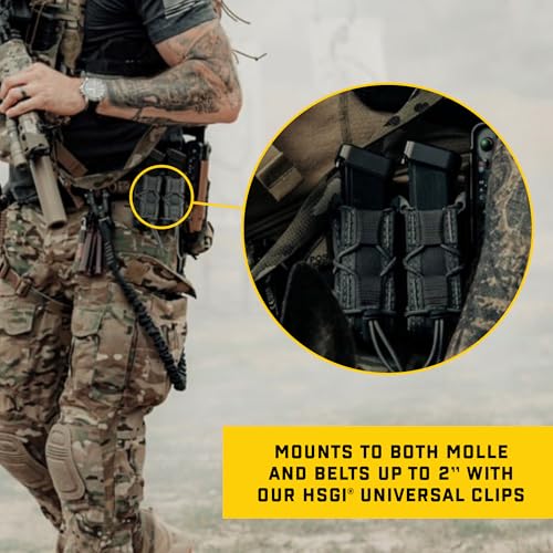 High Speed Gear Triple Pistol Taco MOLLE Mag Pouch Black - Tactical Magazine Holder