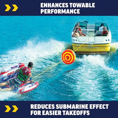 WOW Sports Water Sports Towable Tube Rope with Buoy & 4150-lb Break Strength