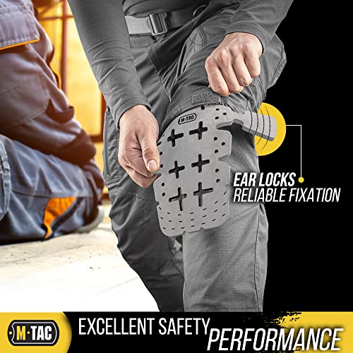 M-Tac Knee Pad Inserts Gray - Memory Foam Support for Construction & Tactical Pants (2 PCs)