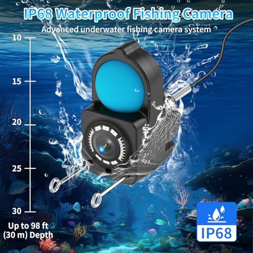 Underwater Fishing Camera TMACTIME 1080P HD 30M Cable Waterproof Night Vision