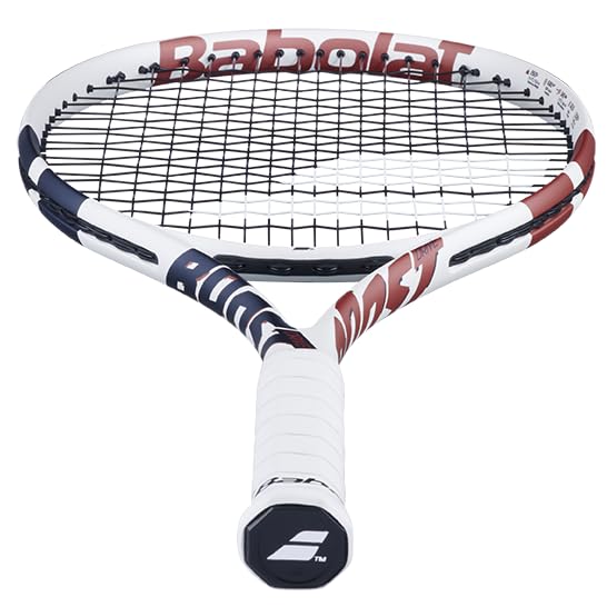 Beginner Tennis Racket - Strung Babolat Boost Drive with Black String & 4 1/4" Grip
