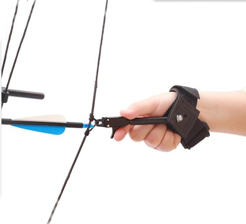 Archery Release Aid by [Brand Name] - Thumb Trigger for Compound Bows | Right & Left Hand Compatible