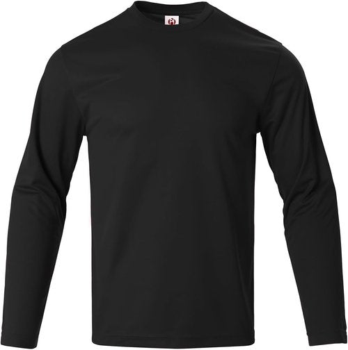 Facitisu Men's Long Sleeve Athletic T-Shirts - Quick Dry Workout Performance Tees | Activewear Pack