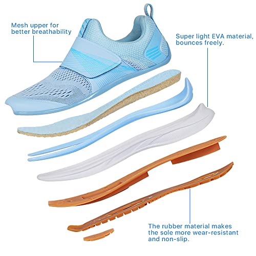 Women's Indoor Cycling Shoes - Breathable High-Performance Bike Shoes 8.5 White SPD Compatible