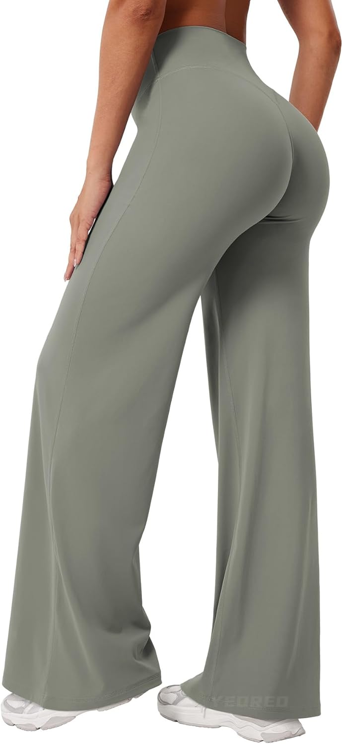 YEOREO High Waist Workout Leggings - No Front Seam, Buttery Soft Gym & Yoga Pants | Multiple Sizes Available