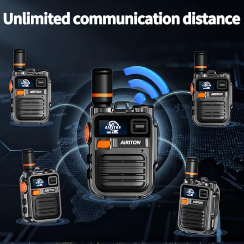 2 Pack Walkie Talkies with Unlimited Range 4G LTE POC Radio Secure Encrypted Communication