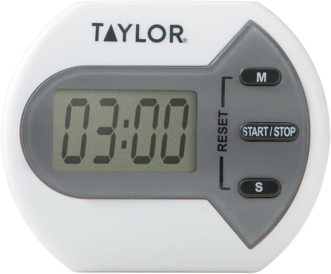 Taylor Digital Timer - Counts Up and Down for School, Learning, Projects & Kitchen Tasks
