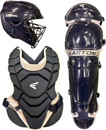 Easton Black Magic 2.0 Youth Catcher’s Set with NOCSAE Helmet & Gear, Ages 6-12