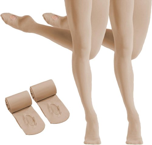 HETH Ballet Tights for Girls - Ultra-Soft Convertible Dance Tights | Perfect Fit & Comfort
