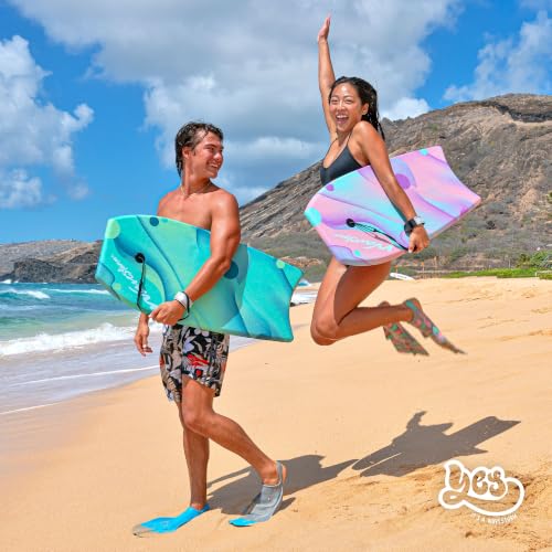 WaveStorm 36in Bodyboard 2-Pack with Graphic Top Deck & Leash - Kids & Adults
