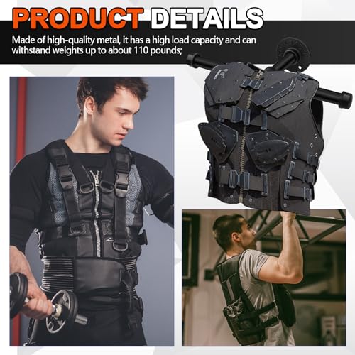 Yaocom Wall Mount Weight Vest Hanger - Round 2 Pack for Gym & Garage