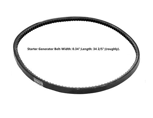 Dr.Acces Golf Cart Starter Generator Belt for Club Car DS & Precedent Golf Cart 1997-UP Replace OEM# 101916701
