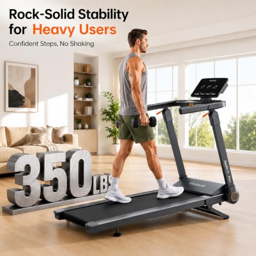 Vitalwalk Foldable Treadmill with 20% Auto Incline for Home Cardio Workout