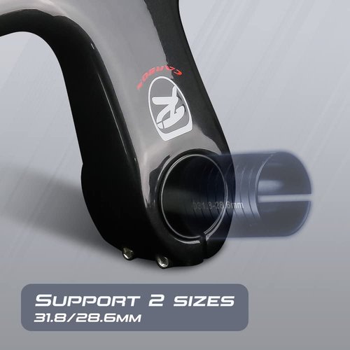 Yccyctrek carbon handlebars road bike handlebar for road bike integrated handlebar Bicycle Carbon Fiber Road Bars Internal Routing Drop Bars Cycling handle bar 440*120mm Components & Parts UD Glossy