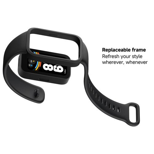 XIAOMI Smart Band 9 Active Global Version, 1.47'' 60Hz Display, 18-Day Battery, 5ATM Waterproof Fitness Tracker with All-Day Health Monitor, 50 Sports Modes (Black)