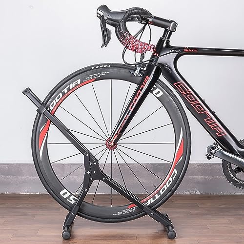 CHEPARK 3 Bike Floor Stand Rack - Indoor Bicycle Storage for 20-29" Mountain & Road Bikes