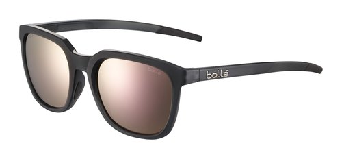 bollé BS017004 Talent Sunglasses, Black Crystal Matte - HD Polarized Brown Pink, Small
